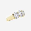 Five Stone Oval Anniversary Band