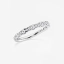 Prong Set Round Alternating Wedding Band