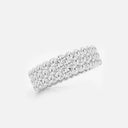 Multi Row Round Eternity Band