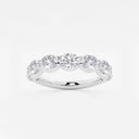 East-West Oval Wedding Band