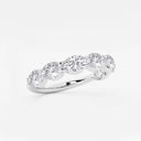 East-West Oval Wedding Band