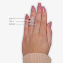 Eleven Stone Oval Wedding Band