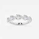 Floating Pear Wedding Band