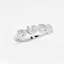 Floating Pear Wedding Band