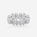 Flower Marquise Eternity Band
