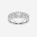 Seven Stone Emerald Wedding Band