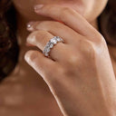 Seven Stone Oval Wedding Band