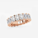 V-Prong Emerald Eternity Band