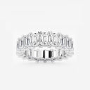 V-Prong Emerald Eternity Band