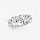 V-Prong Emerald Eternity Band