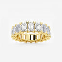 V-Prong Emerald Eternity Band