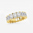V-Prong Emerald Eternity Band