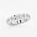 V-Prong Cushion Eternity Band