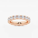 French Pave Round Eternity Band
