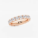 French Pave Round Eternity Band