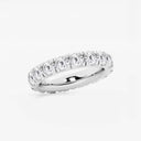 French Pave Round Eternity Band