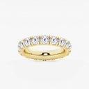 French Pave Round Eternity Band
