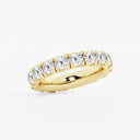 French Pave Round Eternity Band