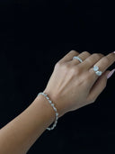 Bezel Set Mixed Multi-shape Tennis Bracelet