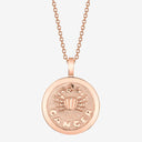 Cancer Zodiac Medallion with Diamond Frame