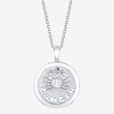 Cancer Zodiac Medallion with Diamond Frame