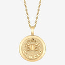 Cancer Zodiac Medallion with Diamond Frame