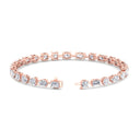 Bezel Set Mixed Multi-shape Tennis Bracelet