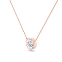 Bezel Set Round Solitaire Pendant
