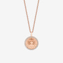 Cancer Zodiac Medallion with Diamond Frame