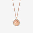 Capricorn Zodiac Medallion with Diamond Frame