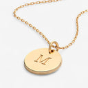 Gold Disc Initial (Pendant Only)