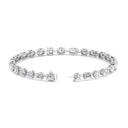 Bezel Set Mixed Multi-shape Tennis Bracelet