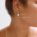 Georgian Round Lab Diamond Hoop Earrings