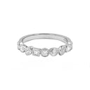 Half Bezel Oval Eternity Band