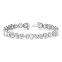 Bezel Set Mixed Multi-shape Tennis Bracelet