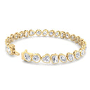 Bezel Set Mixed Multi-shape Tennis Bracelet