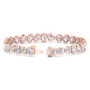 Bezel Set Mixed Multi-shape Tennis Bracelet