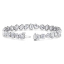 Bezel Set Mixed Multi-shape Tennis Bracelet