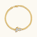 Diamond Bezel Cuban Link Bracelet