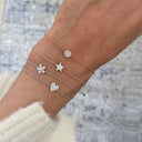 Pavé Heart Charm Bracelet