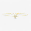 Pavé Heart Charm Bracelet