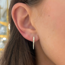 Large Helix Pavé Hoop Earrings