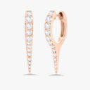Large Helix Pavé Hoop Earrings