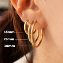 Classic Gold Hoop Earrings