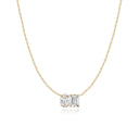 Toi et Moi Diamond Pendant Necklace