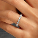 Classic East-West Oval Diamond Eternity Band