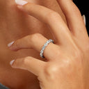 Classic East-West Oval Diamond Eternity Band