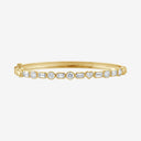 Multi Shape Bezel Bangle Bracelet