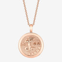 Libra Zodiac Medallion with Diamond Frame