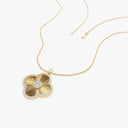 Textured Diamond Clover Pendant